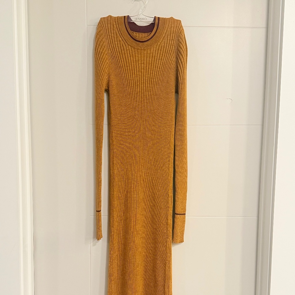 Maison Margiela Paris Open Back Sweater Dress
